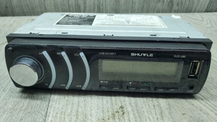 Автомагнітола Shuttle SUD-386 Black – USB, SD, FM, 1DIN для Ваз 2101-21099